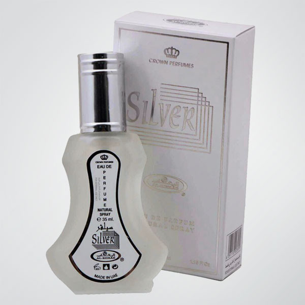 Silver 35 ml Eau De Parfum Natural Spray By Al Rehab Perfumes