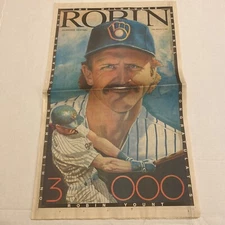 Robin Yount The Milwaukee Journal Sentinel 3000 Hits Insert 9/11/92