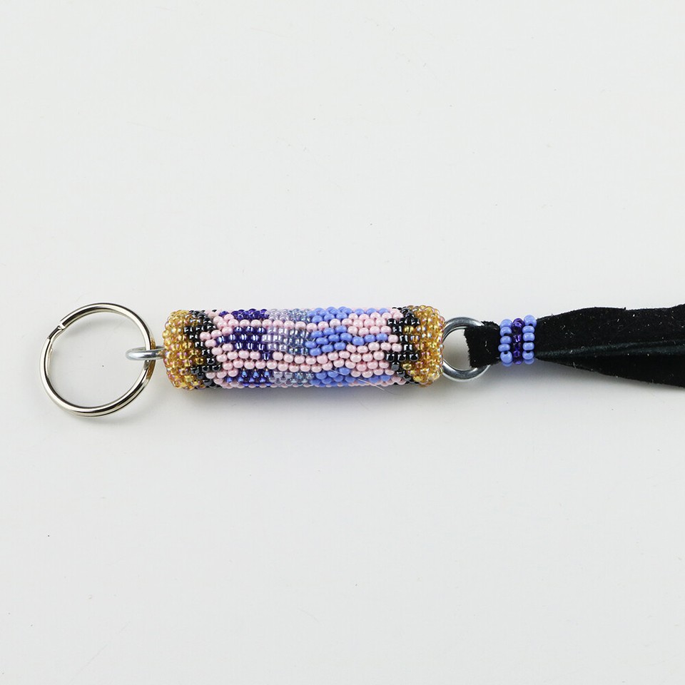 NATIVE AMERICAN ZUNI BEADED KEY RING BY PATSY WAIKANIWA | eBay