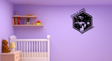 Wall Decal Space Travel Astronaut Universe Stars Vinyl Sticker ed905