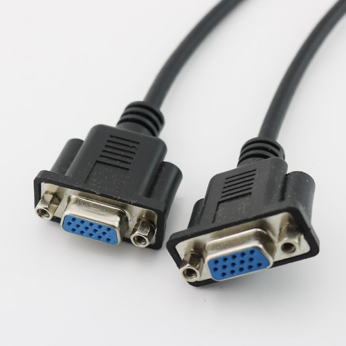 HD 15Pin VGA DB15 D-Sub Short Video Cable Cord Female to Female for Monitor 30cm - Picture 6 of 7