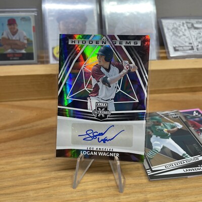 2022 Panini Elite Extra Edition Logan Wagner Hidden Gems Auto LA Los Angeles