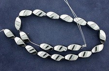 16x8 Twist Hematite Bead Strand Gem Stone Gemstone HBS23/21925