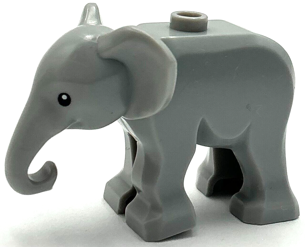 Lego New Elephant Baby with Black Eyes and White Pupils Pattern