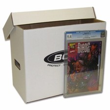 1x BCW Graded Comic Book Storage Box- Corrugated Cardboard Storage Box