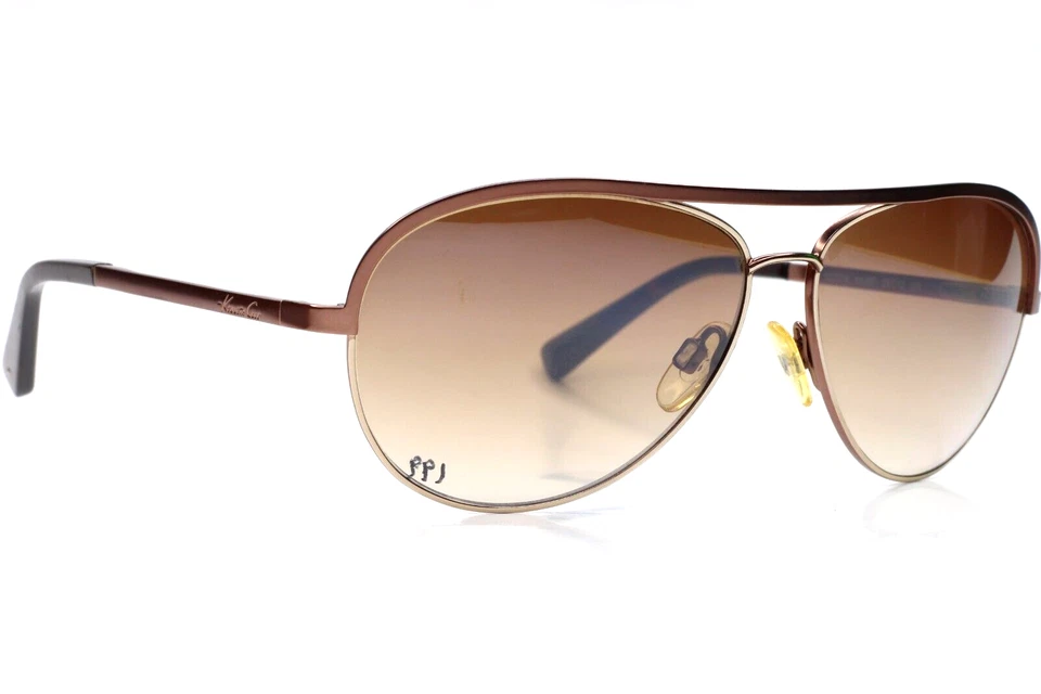 Óculos de Sol Kenneth Cole KC7018 Bronze Gradiente Aviador Luxo Itália 59-12-135mm - Imagem 3 de 4