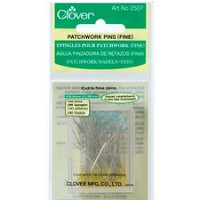 Clover patchwork pins long, extra fine 0.4mm ...