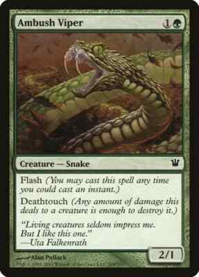 AMBUSH VIPER X 4 E/X+ INNISTRAD MAGIC THE GATHERING