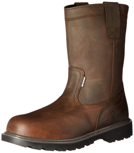 Wolverine - Men's Floorhand 10" Waterproof Steel Toe Work Boot, Dark Brown, 9M