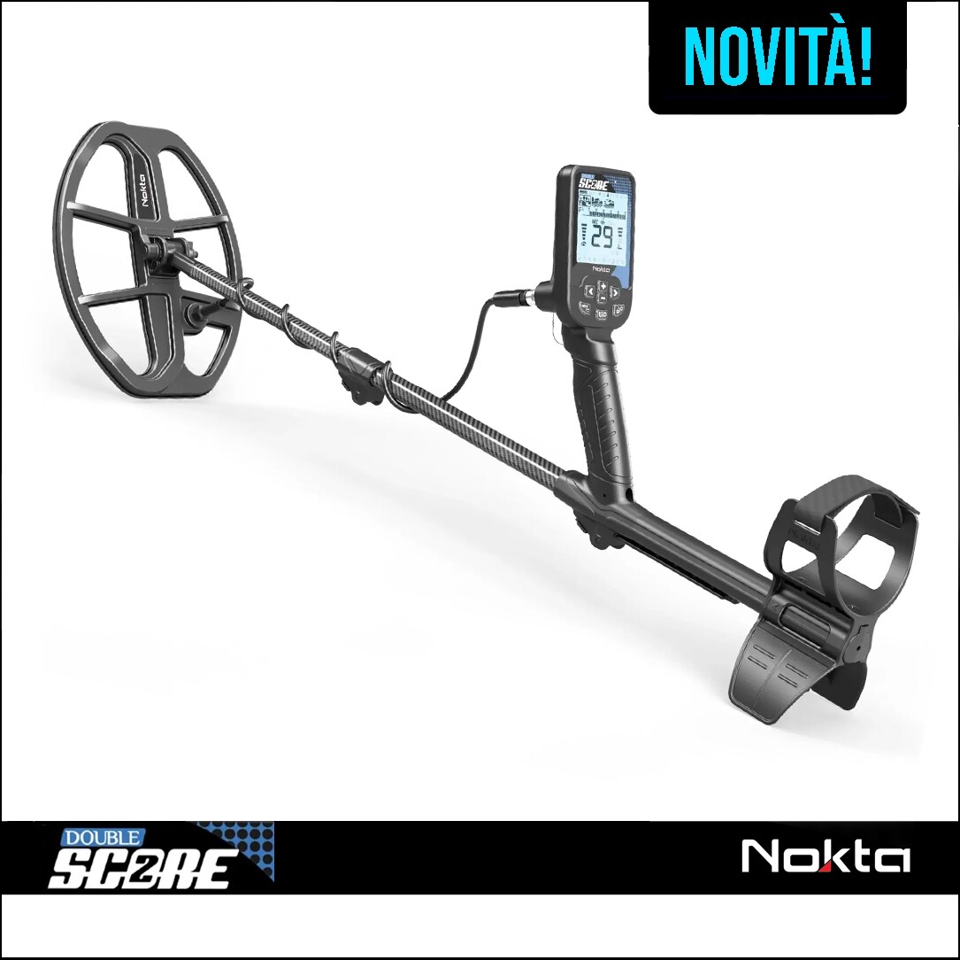 METAL DETECTOR DOUBLE SCORE NOKTA PIASTRA SC30 12x9' IMPERMEABILE MULTIFREQUENZA