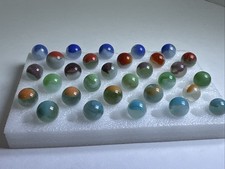 393 Lot Of 30 Vitro Agate Conqueror Vintage Marbles