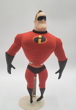 Disney Pixar Incredibles 2 MR. INCREDIBLE Plush Doll Plastic Head 14" Jakks Rare