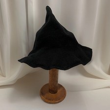 Woven Witch Hat HALLOWEEN Black, One Size