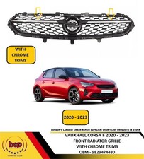 VAUXHALL CORSA F 2020 - 2023 FRONT RADIATOR GRILLE WITH CHROME TRIMS 