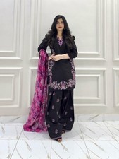 Designer Indian Pakistani kurti plazzo Bollywood Dress Party Wear Suit wedding