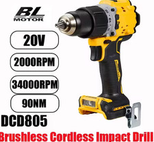 DCD805 20V Brushless Cordless Impact Drill Electric Screwdriver Tool Dewalt