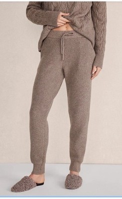 Haven Well Within Womens Organic Cotton Blend Ribbed Joggers Luxury Comfort Soft