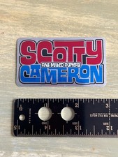 RARE Scotty Cameron Sticker Decal Small Laguna 3 inch Rectangle Blue Red Silver