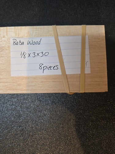 Balsa Wood 8 Pack Size 1/8x3x30 See Details! US Seller