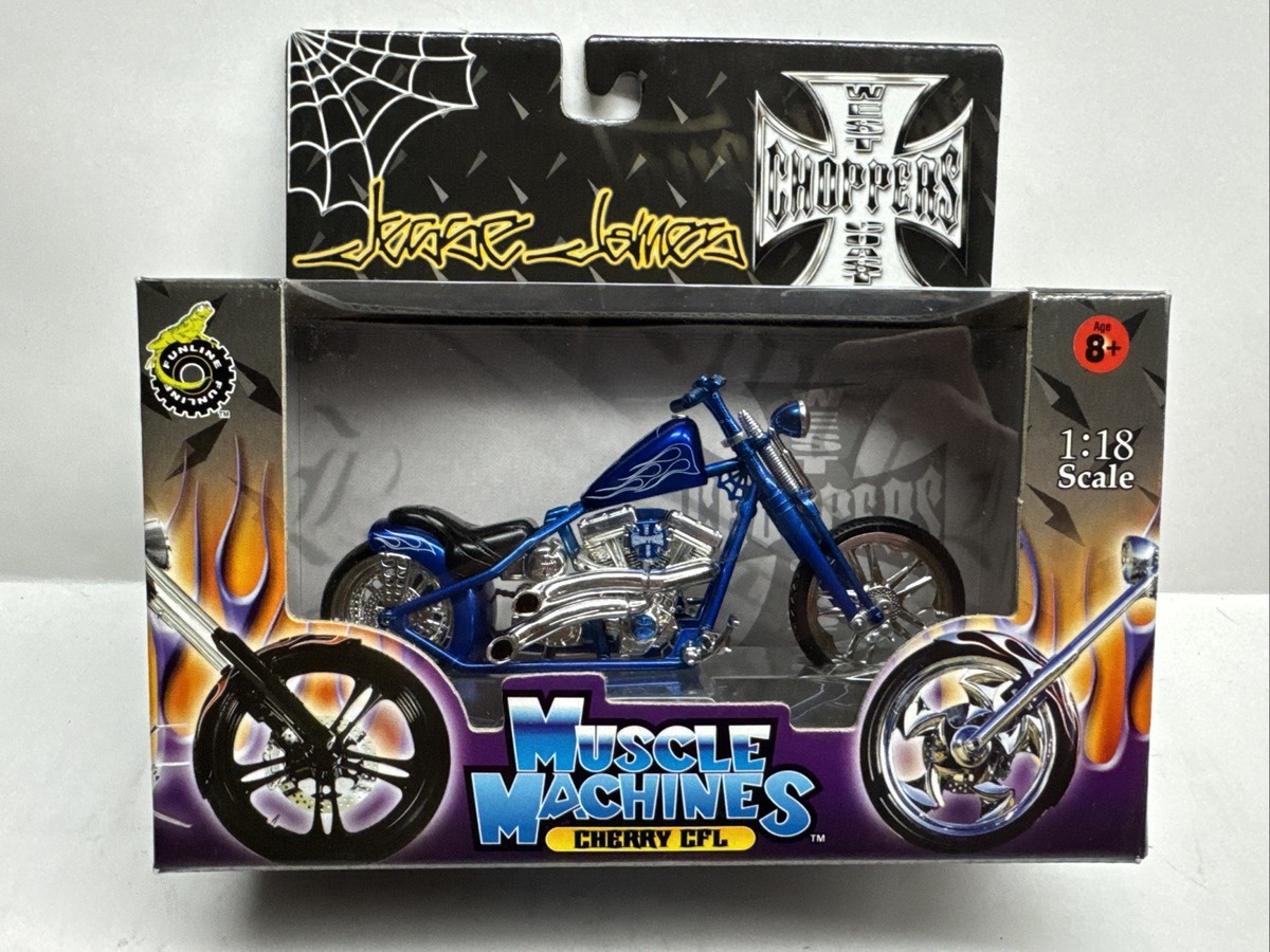 BT-5) 1/18 Muscle Machines Jesse James West Coast Choppers CHERRY