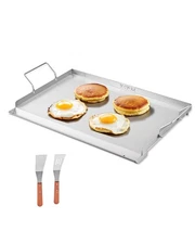 VEVOR 23x16 in Flat Top Griddle Stainless Steel Universal BBQ Grill Pan Cookware