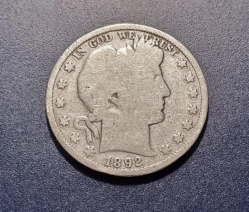Good 1892-P Barber Half Dollar
