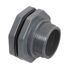HAYWARD BFA1060SES Bulkhead Tank Fitting,EPDM,8"L,PVC 3CEH8