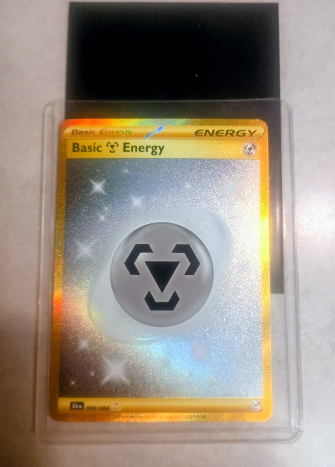 Pokemon Sv: Shrouded Fable Basic Metal Energy 099/064 Gold Rare Near Mint