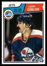 1983-84 O-Pee-Chee Lucien DeBlois #383 Winnipeg Jets NHL Hockey