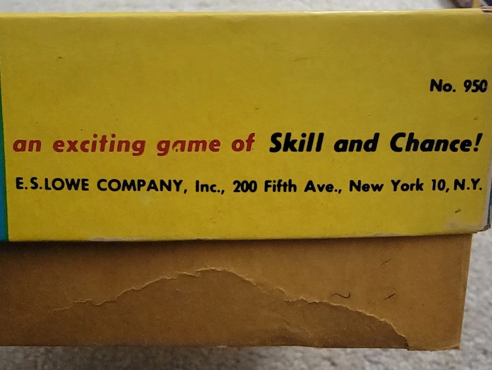 Vintage 1956 Lowe Yahtzee Game Complete W/ Original Box ~ Game Box #950 Good Con - Image 4 of 4