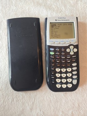 Texas Instruments TI-84 Plus Black Graphing Calculator Used Spot On Screen Test
