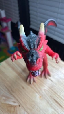 2018 Dragon Adventure Force Toys R Us 18  Long Red Orange Black Soft Plastic Toy