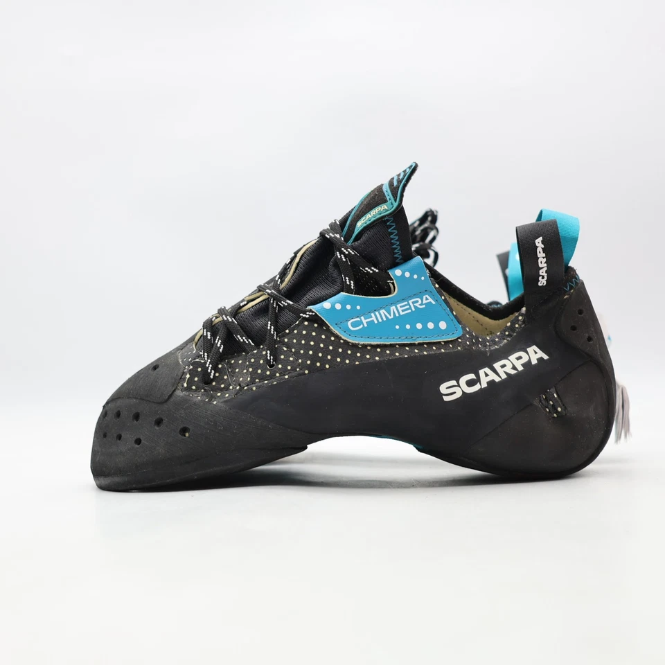 Zapatos de escalada SCARPA Chimera Vibram XS Grip 2 con cordones negros/azules para hombre talla 11 Foto 3 de 4