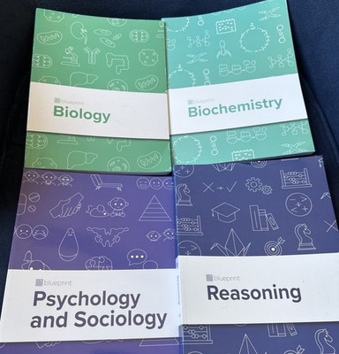 Blueprint MCAT Preparation Study Test Guide Textbooks Bundle Of 4