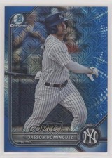 2022 Bowman Chrome Prospects Mega Box Blue Mojo Refractor Jasson Dominguez n1u