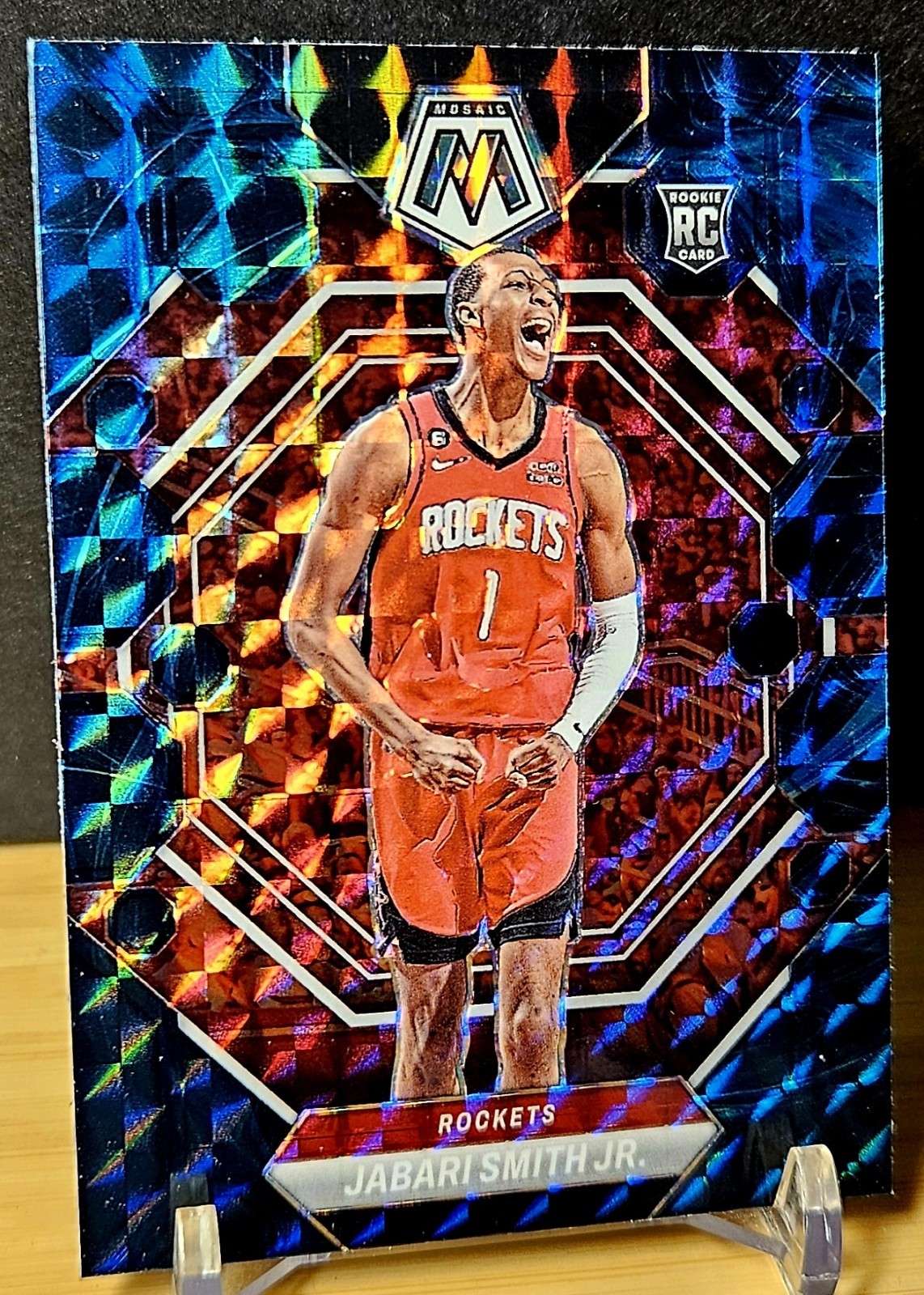 2022-23 Panini Mosaic Jabari Smith Jr Genesis Prizm SSP Rookie RC Case Hit