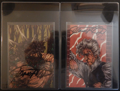 2 *RARE* James Owen Numbered & Signed 1996 Starchild Trading Cards