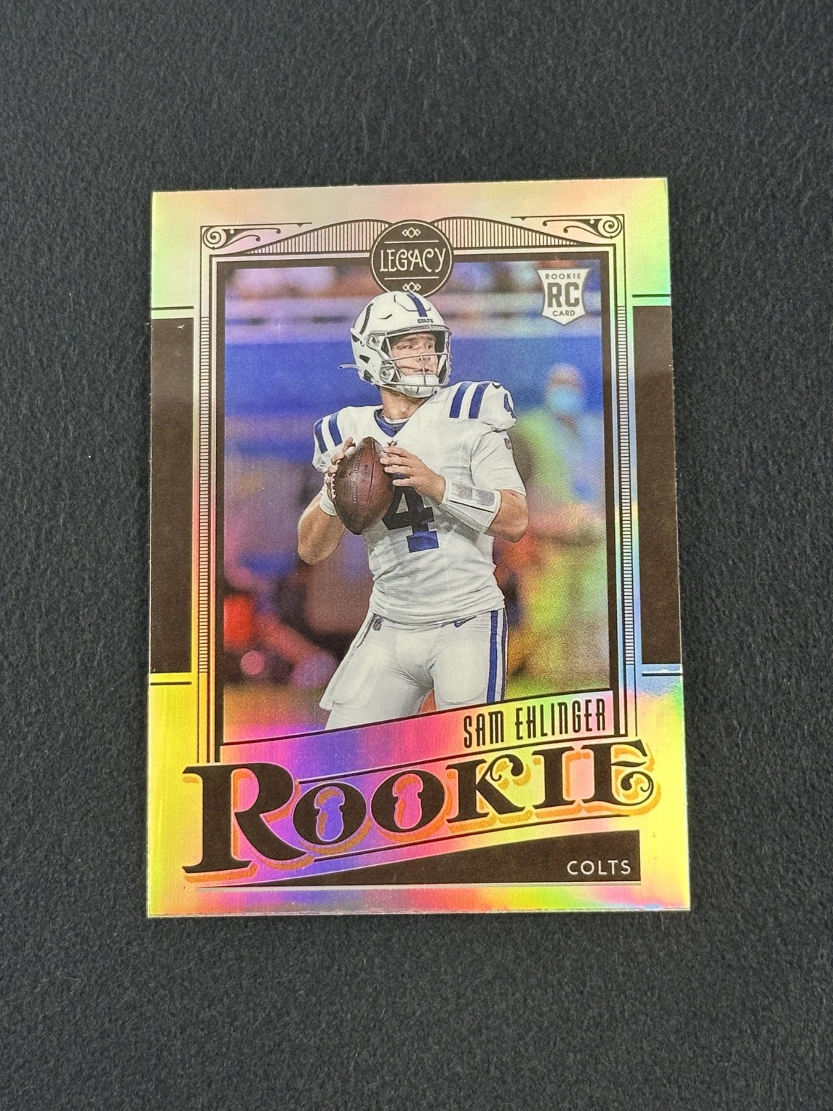 2021 Panini Chronicles Legacy SAM EHLINGER Silver Prizm RC #203 Colts