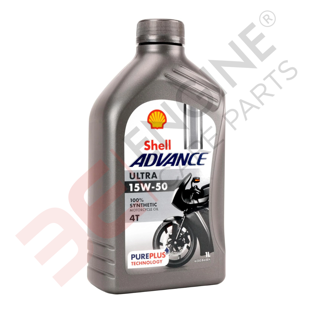Shell Advance 4T 15W-50 Ultra 100% Synthetic Motorcycle Oil - 1