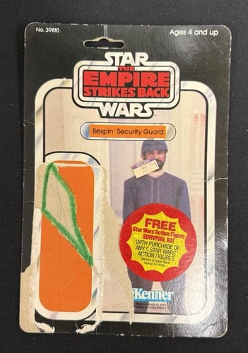 Vintage Kenner 1980 STAR WARS Episode V Bespin Security OfficerCard Back 32 Back