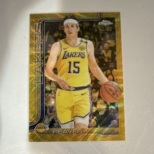 Topps Chrome Gold Wave Refractor Austin Reaves 126 /50 Los Angeles Lakers 2025