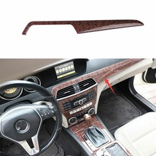 For Benz C-Class 2010-14 Central Console Agate Wood Grain Instrument Panel Trim