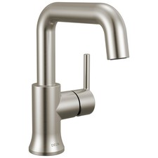 Delta Trinsic USpout 1Hole Bathroom Faucet Brushed Nickel Single Hole