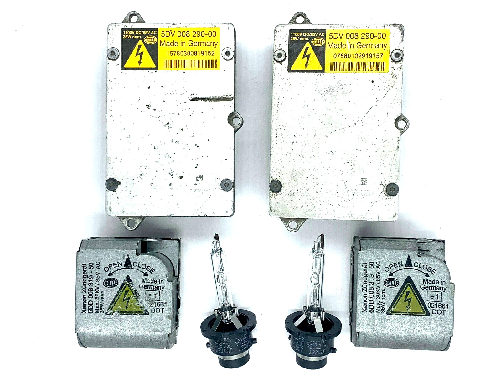 2x OEM 05-08 Maserati Quattroporte Xenon HID Headlight Ballast Igniter D2S Bulb