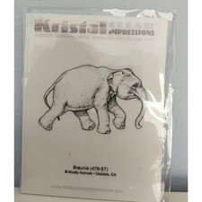 Kristal Clear Impressions Mostly Animals - Elephant Stamp - Lots of detail!