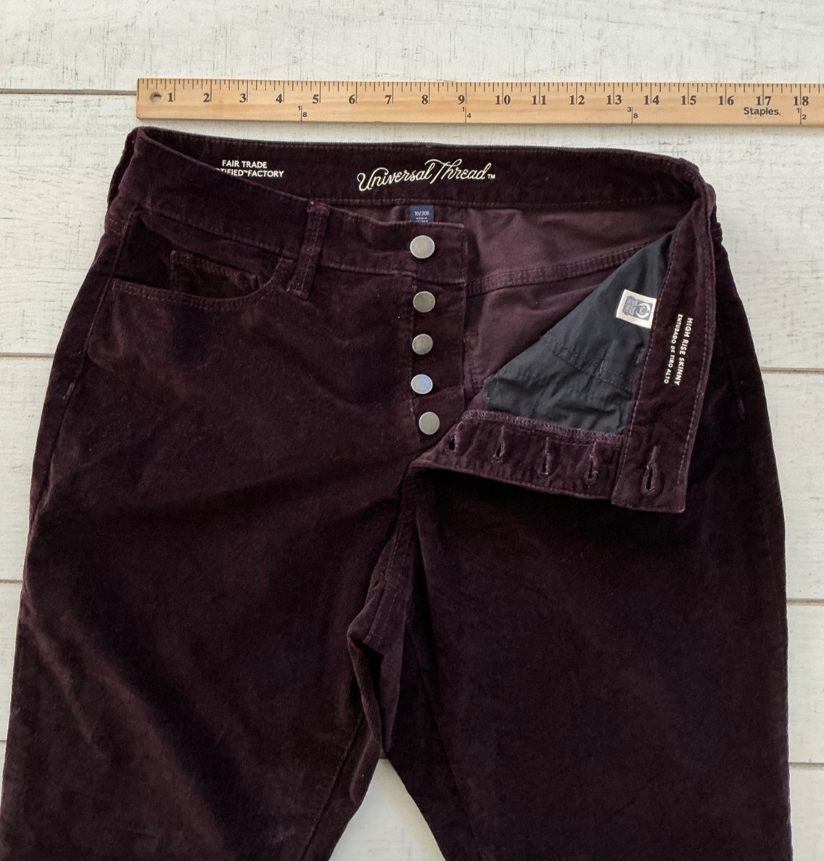 Women’s Universal Thread Button Fly High Rise  Sk… - image 9