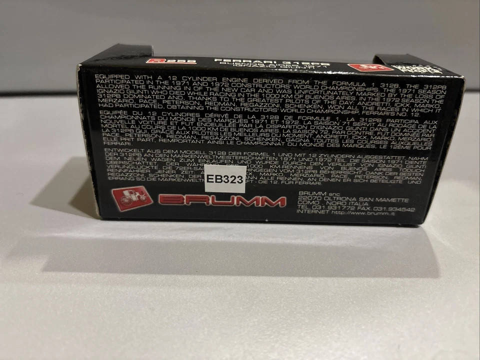 Brumm R258 Ferrari 312 PB #24 Giunti 1000Km Buenos Aires 1971 1/43 - Immagine 4 di 4