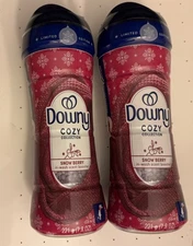 2-DOWNY Cozy Collection Laundry IN-Wash Scent Booster Snow Berry 7.8oz Ltd NEW