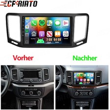 Android 15 Für VW Sharan II 7N Seat Alhambra 2 Autoradio 2+64GB Carplay GPS Navi