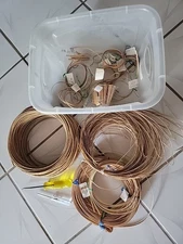 Big Lot of Basket Making Weaving Chair Caning Supplies & Tools!